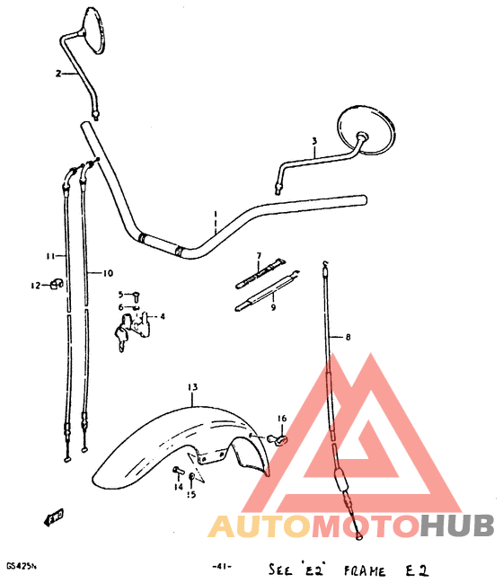 Handlebar - front fender