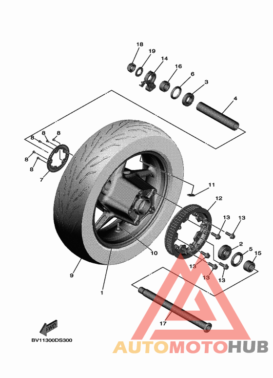 Переднее колесо