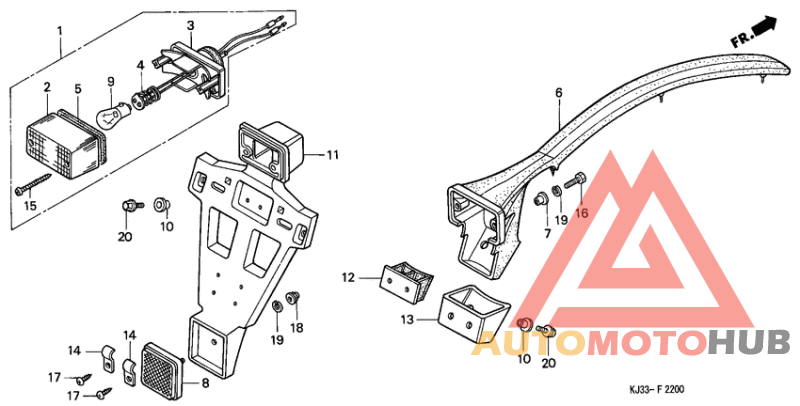 Taillight unit ass`y