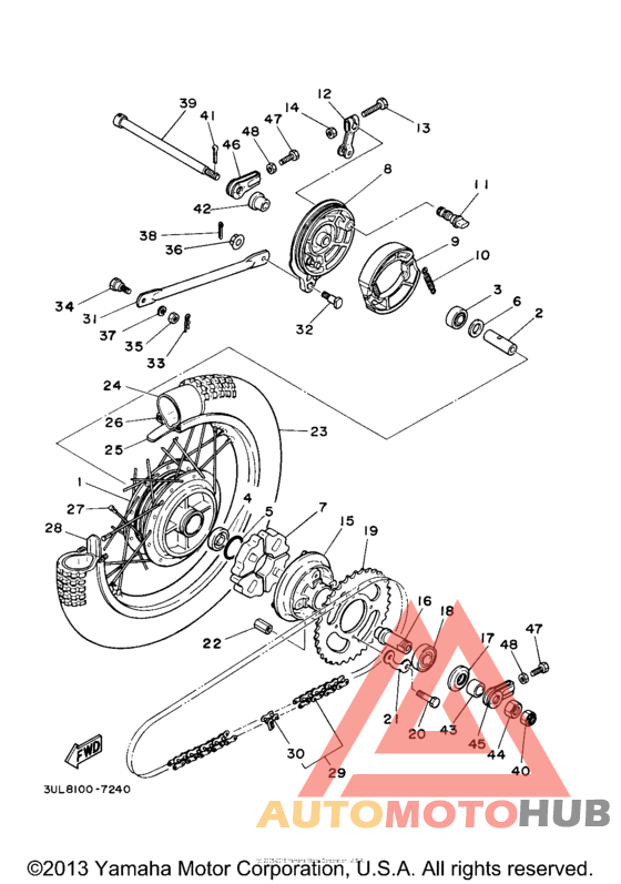 Переднее колесо