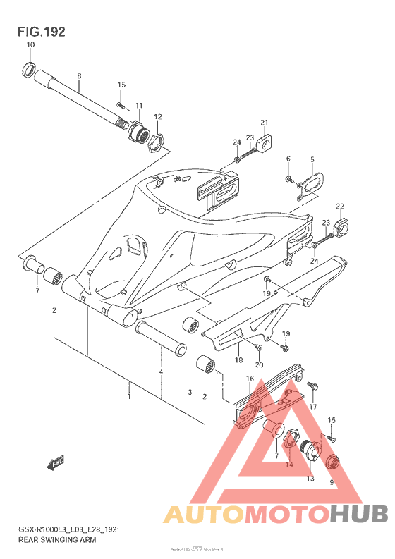 Rear Swinging Arm (Gsx-R1000L3 E03)