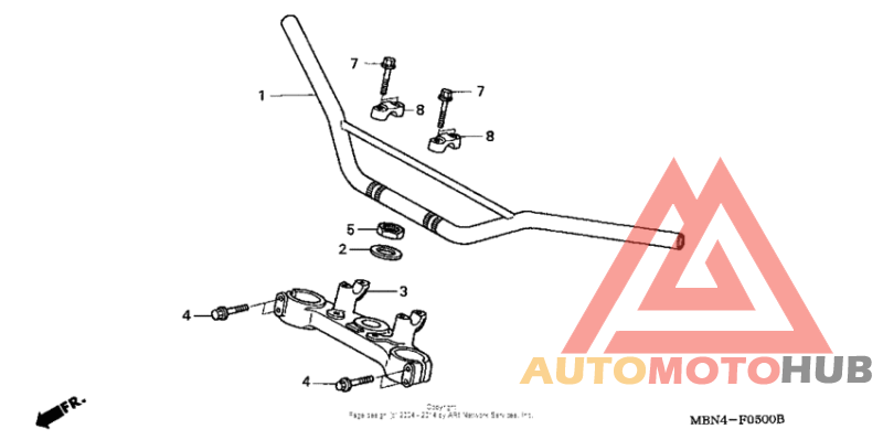 Handlebar + top bridge
