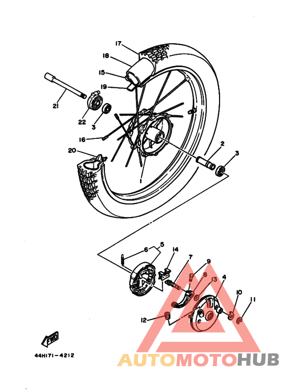 Передние колеса hub