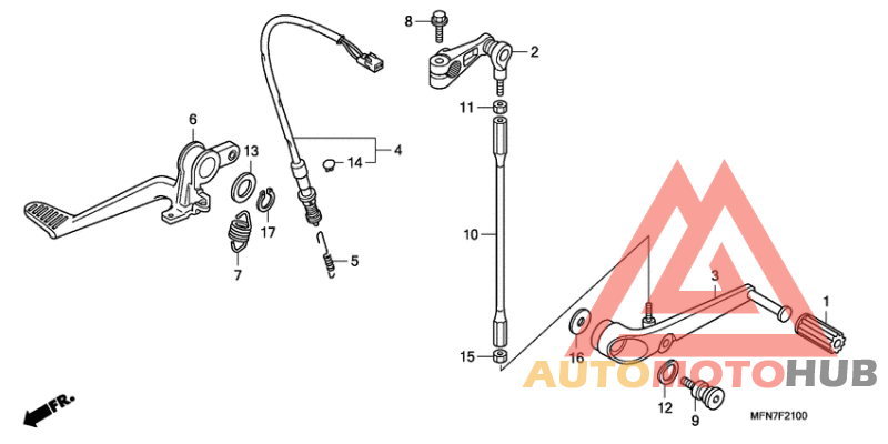 Brake pedal assy
