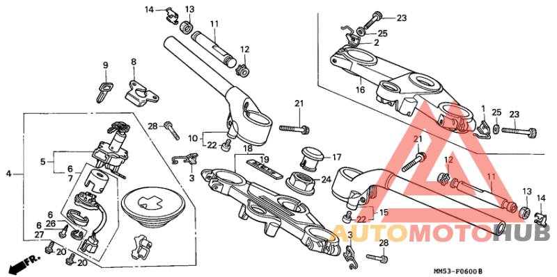 Handle pipe/top bridge