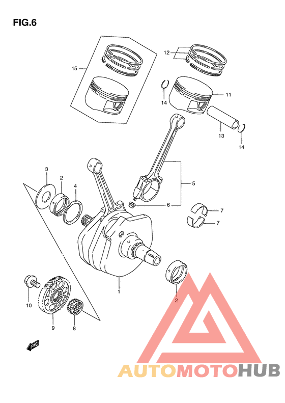 Вал коленчатый