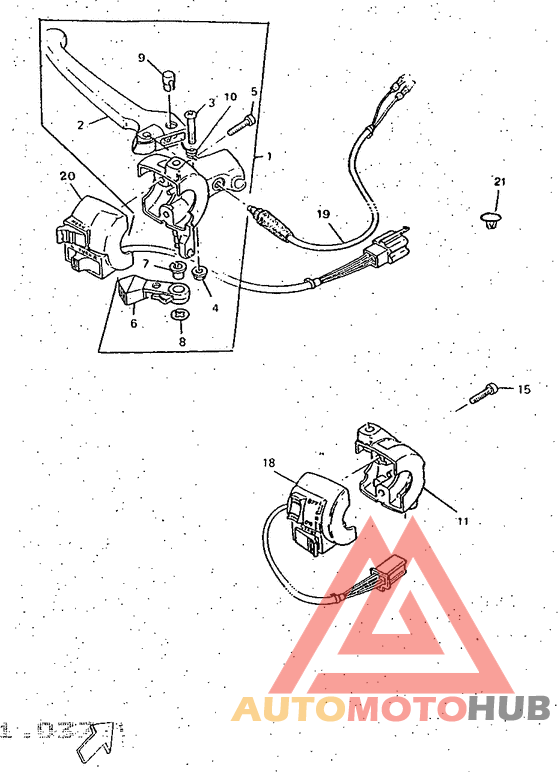 Handle switch. lever