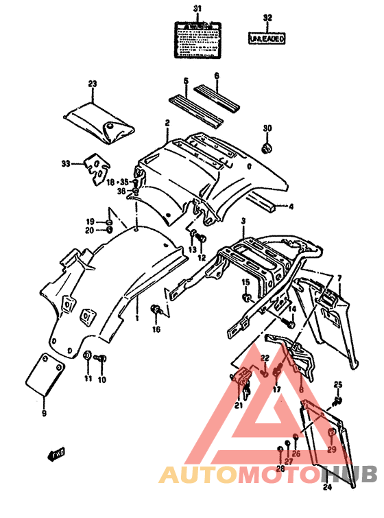 Заднее крыло