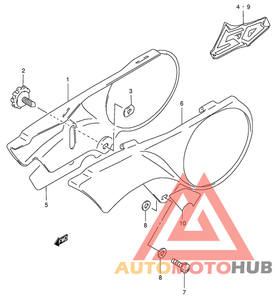 Обтекатель задний