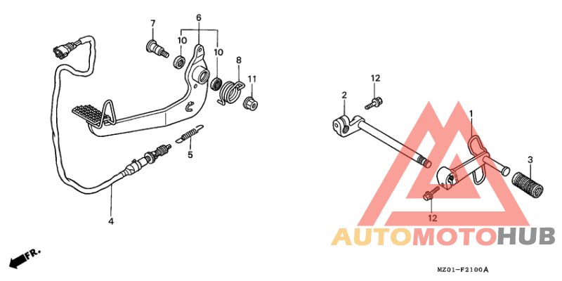 Brake pedal assy