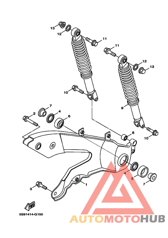 Rear arm & suspension