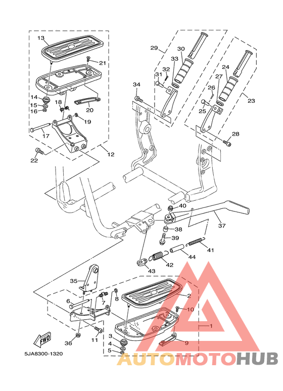 Stand. footrest
