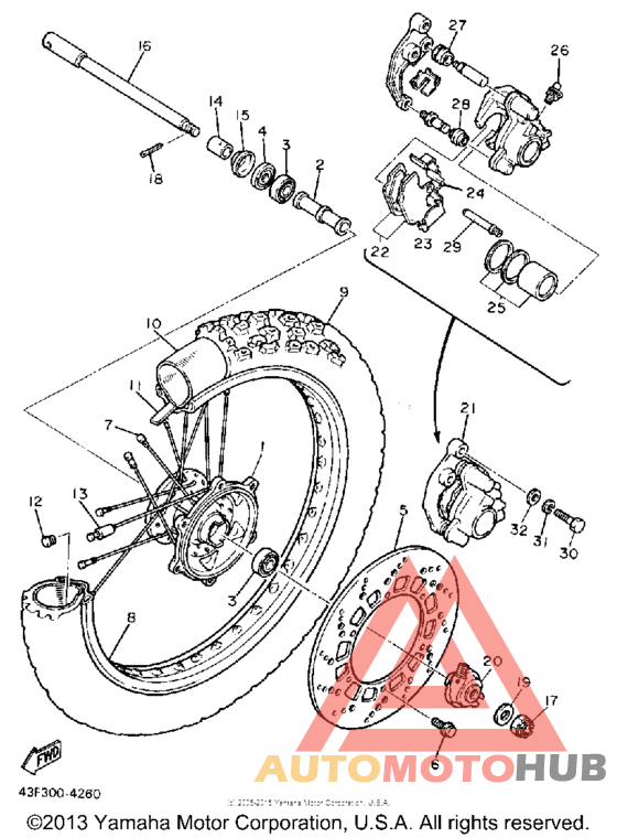 Переднее колесо