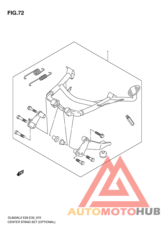 Center stand set