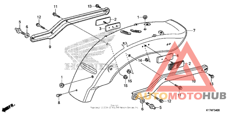 Задний бампер