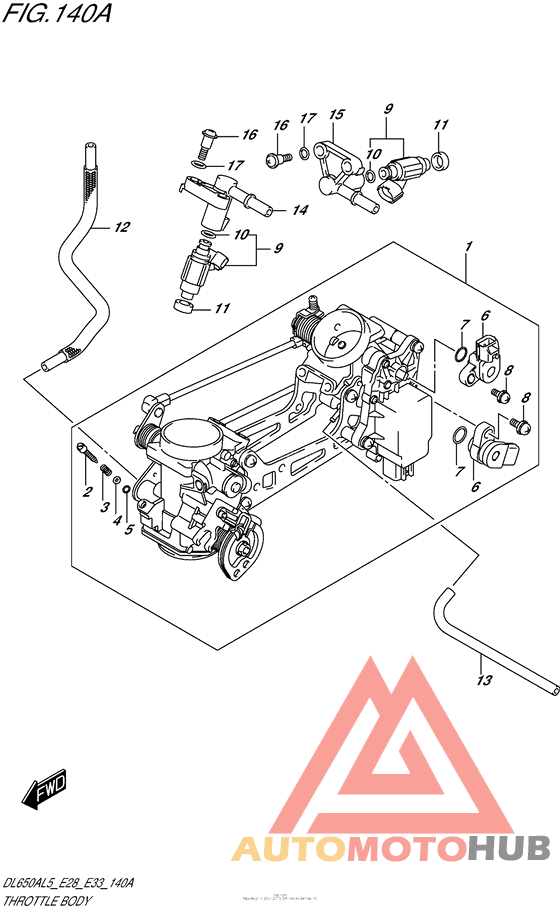 Throttle Body (Dl650Al5 E28)