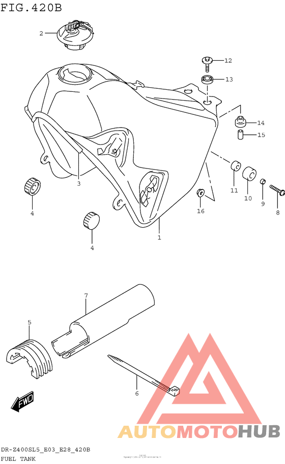 Fuel Tank (Dr-Z400Sl5 E28)