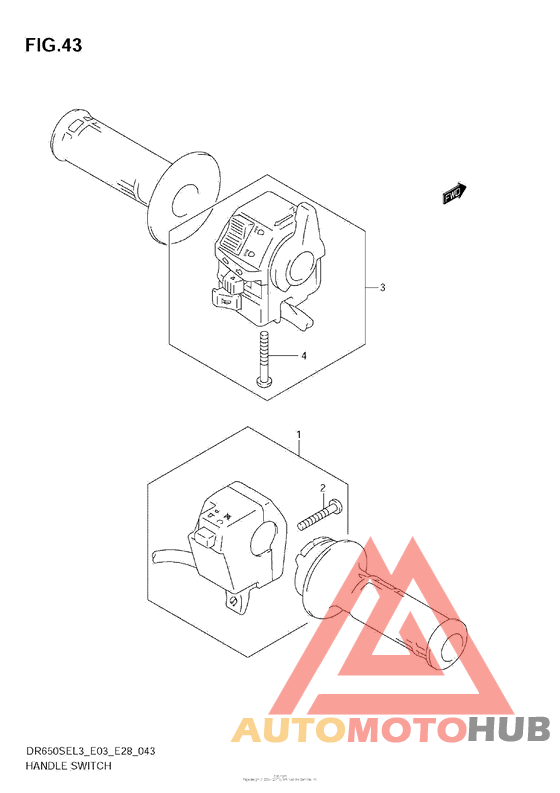 Handle Switch (Dr650Sel3 E33)