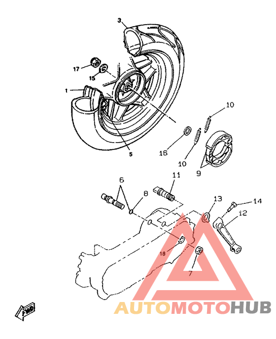 Переднее колесо