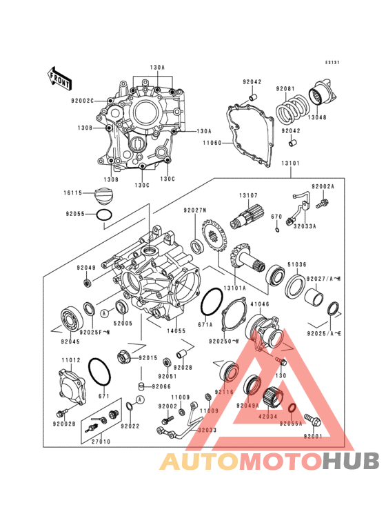 Front bevel gear(1/2)