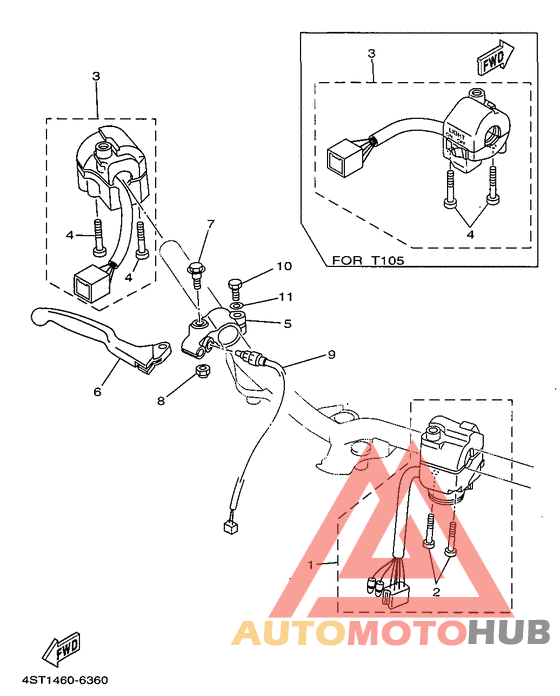 Handle switch. lever