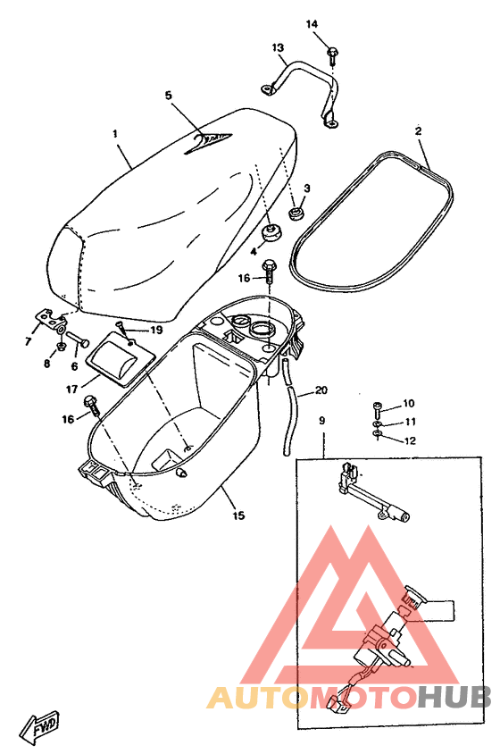 Selle. porte -bagages