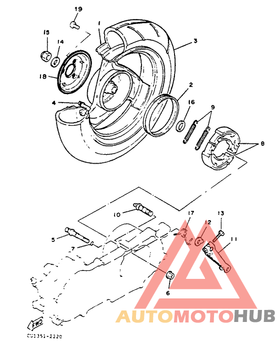 Переднее колесо