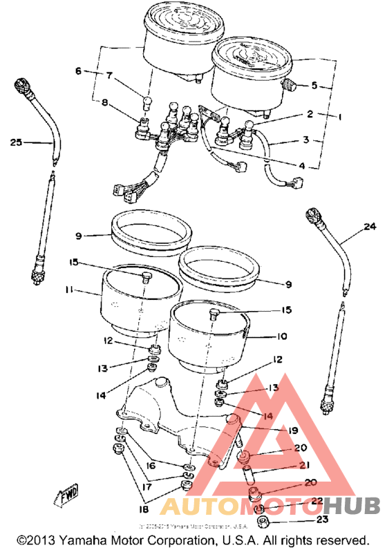 Спидометр-тахометр