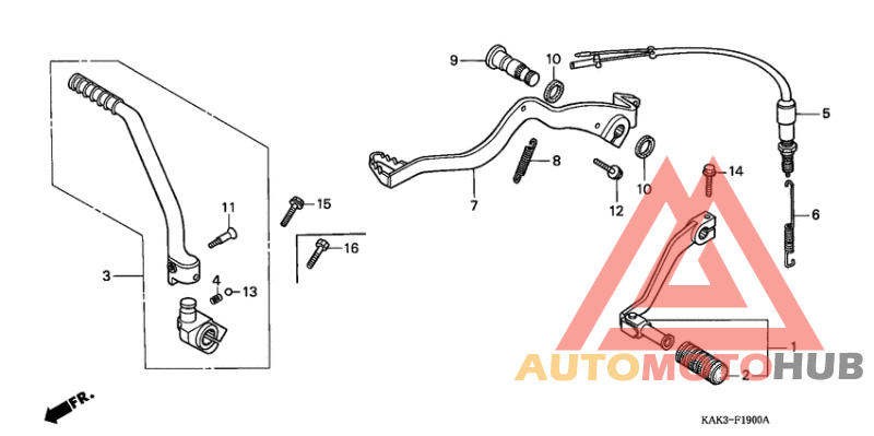 Brake pedal assy