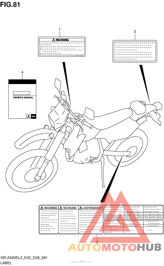 Label (Dr-Z400Sl3 E03)
