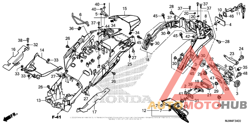 Задний бампер