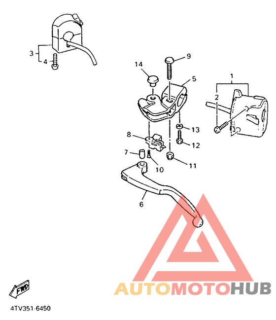 Handle switch. lever