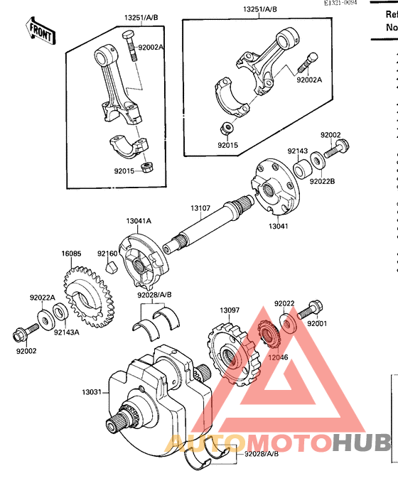Вал коленчатый