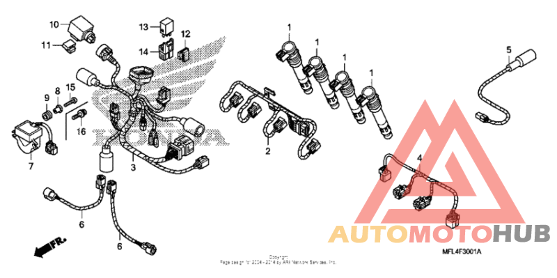 Sub harness (cbr1000rr)