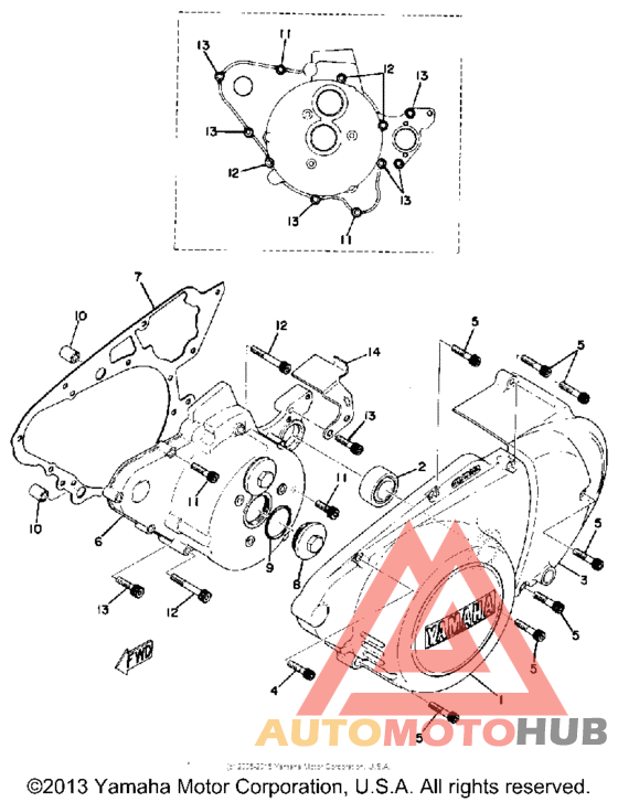 Crankcase cover left