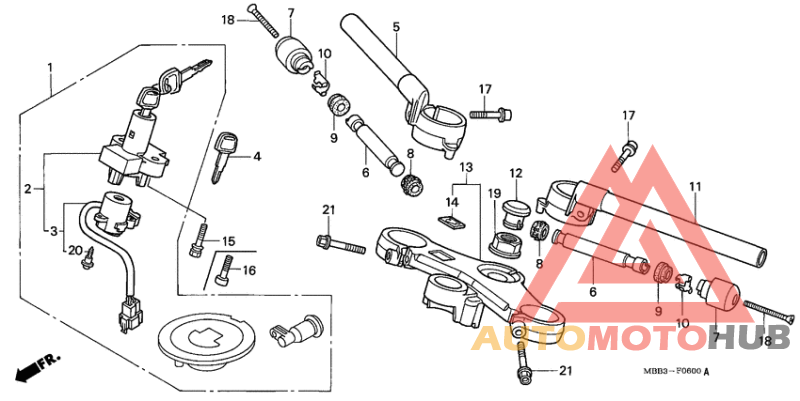Handle pipe/top bridge