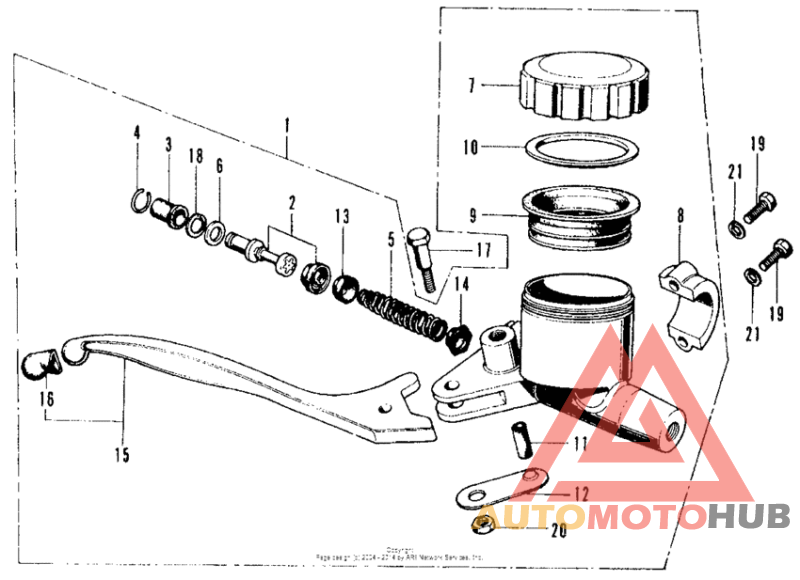Front brake master + cylinder