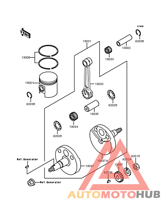 Crankshaft/piston
