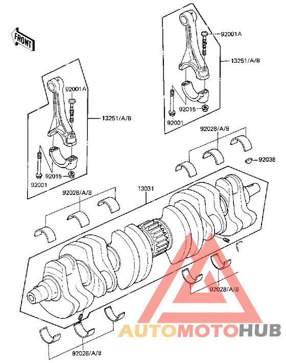Вал коленчатый