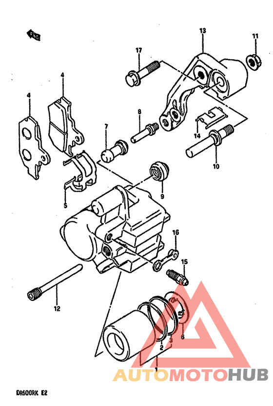 Передний суппорт тормозной