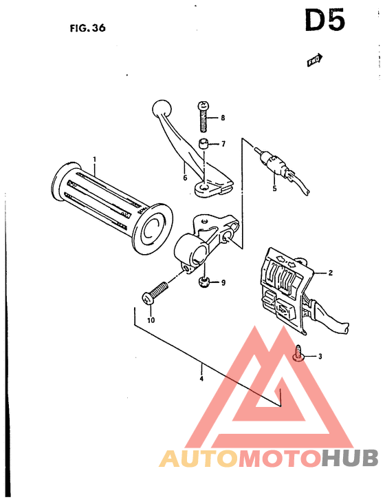 Left handle switch for p02, p04, p16, p18, p25, p39, p41