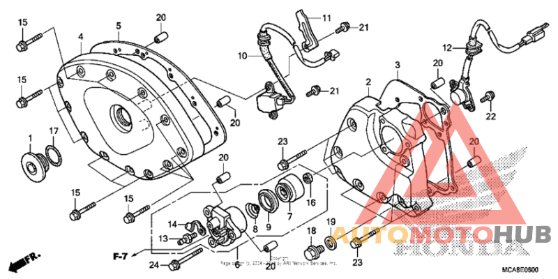 Front cover + transmission cover