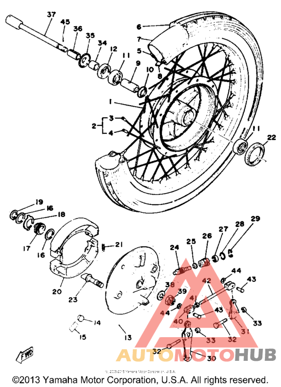 Переднее колесо