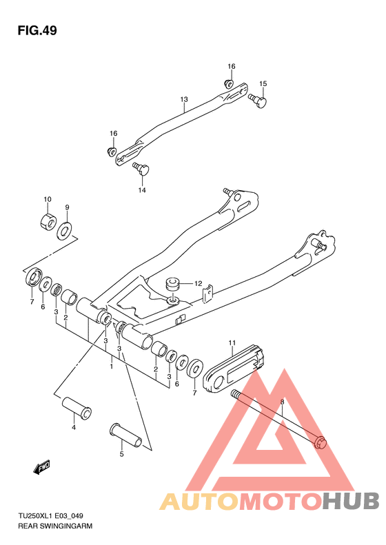 Rear swingingarm