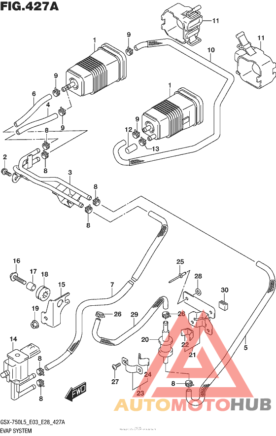 Evap System (Gsx-R750L5 E33)