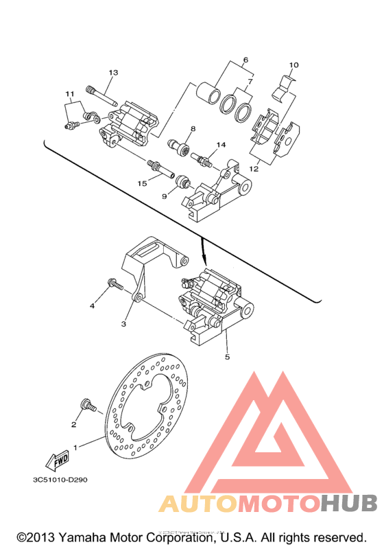 Задний суппорт