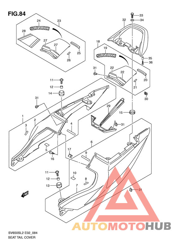 Обтекатель сидения