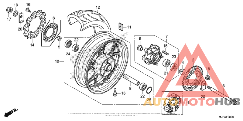 Переднее колесо