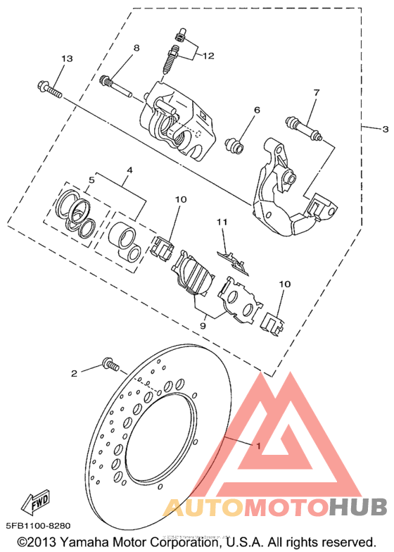 Передний суппорт