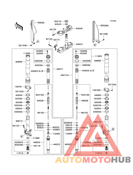Front fork(1/2)(m7f/m8f)